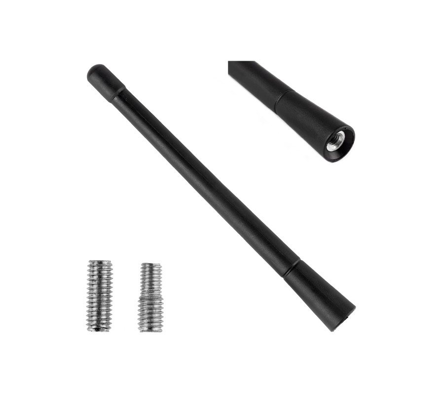 MASZT ANTENY SAMOCHODOWEJ +2 ADAPTERY 18CM
