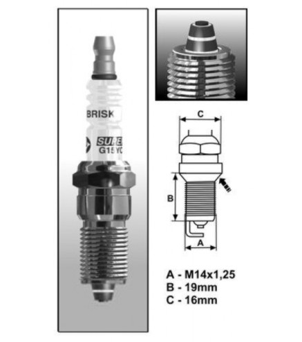 GR12ZC (1152) świeca zapłonowa BRISKPremium ZC - multi-spark plug