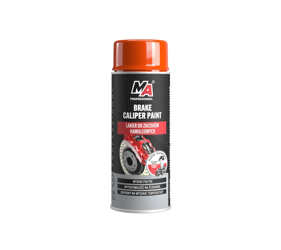 LAKIER DO ZACISKÓW HAM. CZERWONY 400ML / BRAKE CALIPER SPRAY RED / MOJE AUTO PROFESSIONAL