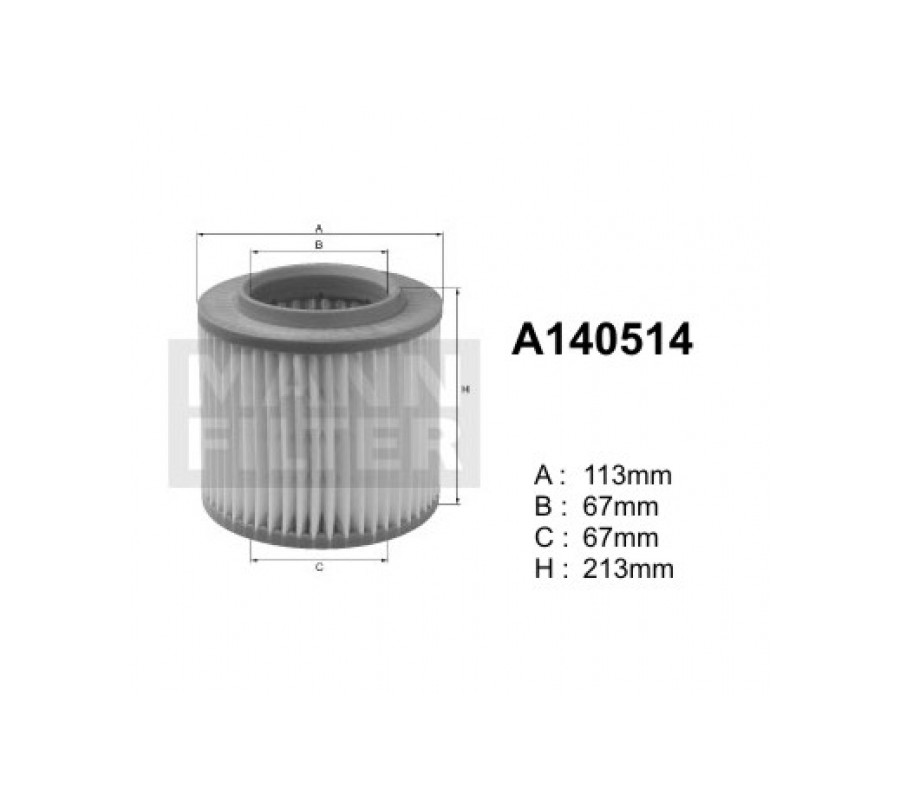 A140514 (AR314/1) Filtr powietrzaDENCKERMANN