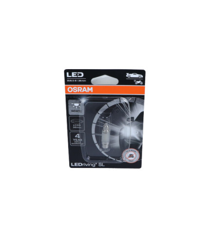 ŻARÓWKA LEDRIVING SL C5W BIAŁA BLISTER 1 SZT LED (BRAK ECE)