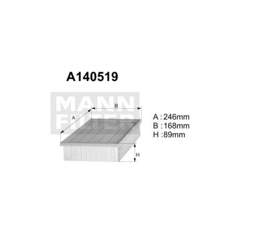 A140519 (AP130/6) Filtr powietrzaDENCKERMANN