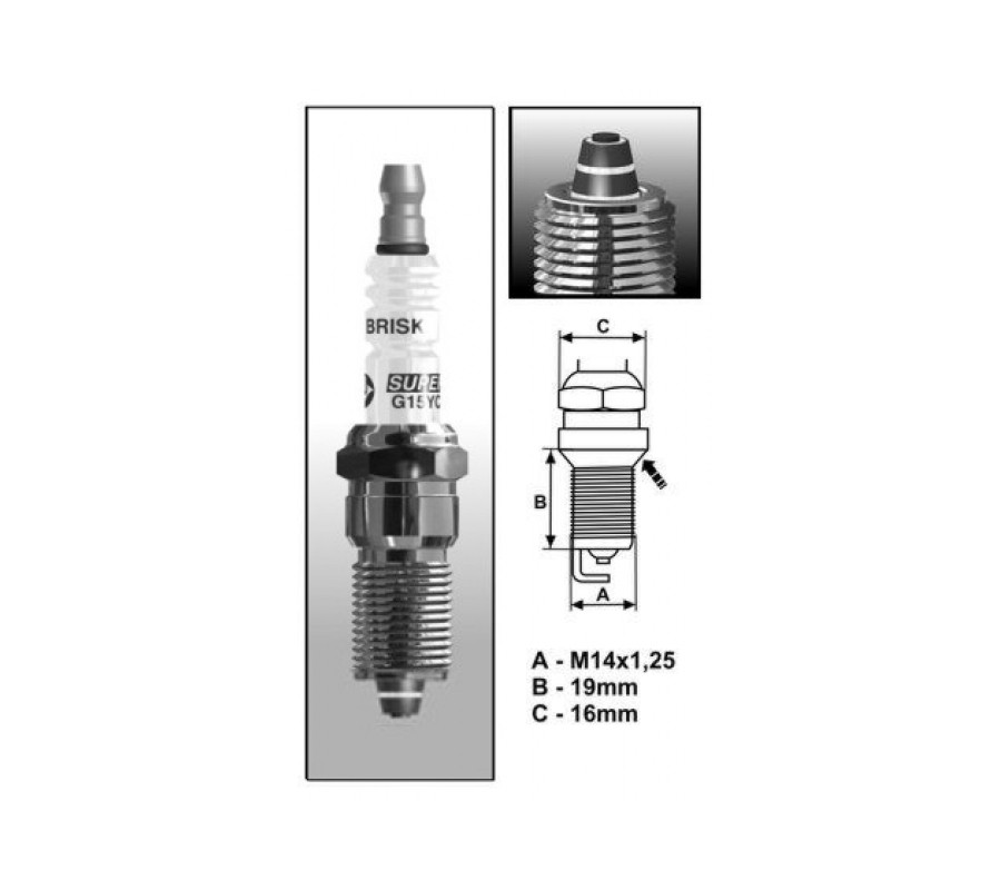 GR15ZC (1155) świeca zapłonowa BRISKPremium ZC - multi-spark plug