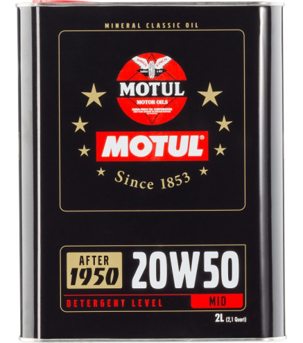 OLEJ MOTUL 20W50 2L CLASSIC OIL / 1950' - 1970'