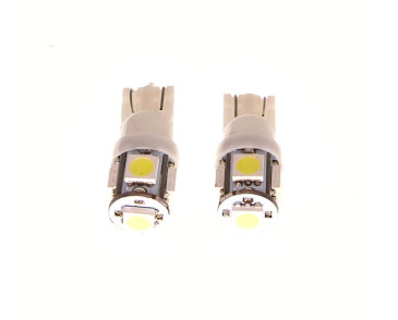 ŻARÓWKA LED W5W 12V/1W DIODA 4XLED W5W BIAŁA BLISTER 2 SZT !!!!LED!!!!
