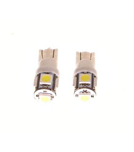 ŻARÓWKA LED W5W 12V/1W DIODA 4XLED W5W BIAŁA BLISTER 2 SZT !!!!LED!!!!