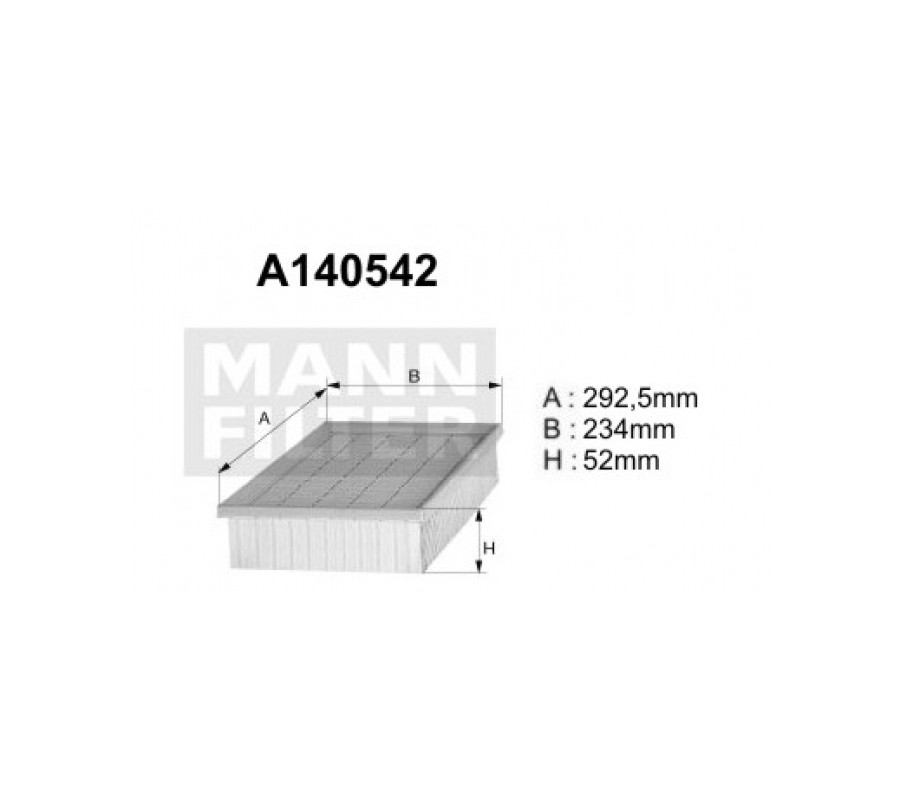 A140542 (AP051/4) Filtr powietrzaDENCKERMANN