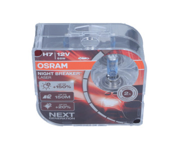 ŻARÓWKA H4 12V/60/55W P43T +150% NIGHT BREAKER LASER DUO BOX