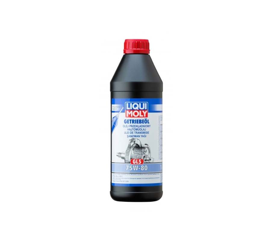 OLEJ LIQUI MOLY 75W80 1L GETRIEBEÖL GL5 PSA / B71 2330 / MIL-L 2105 C / PÓŁSYNT. / PRZEKŁADNIOWY