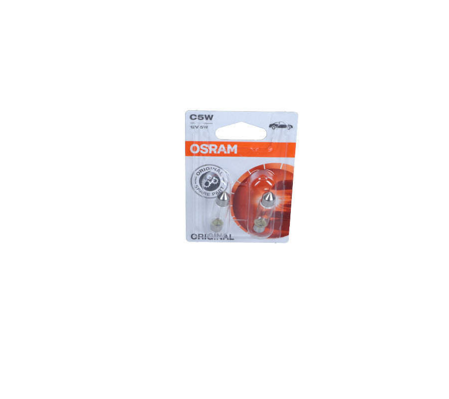 ŻARÓWKA RURKOWA C5W 12V/5W 11X35MM SV8,5-8 ORIGINAL 12V BLISTER 2SZT