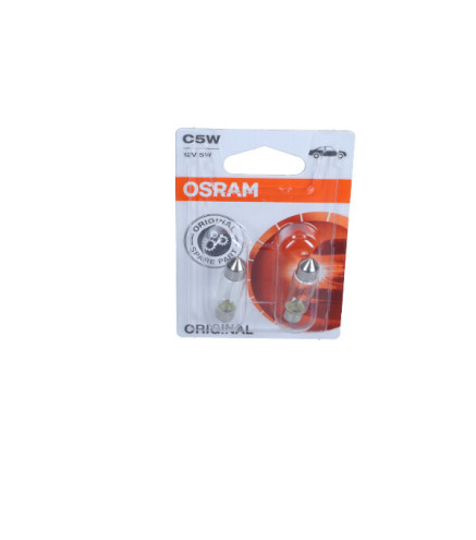 ŻARÓWKA RURKOWA C5W 12V/5W 11X35MM SV8,5-8 ORIGINAL 12V BLISTER 2SZT