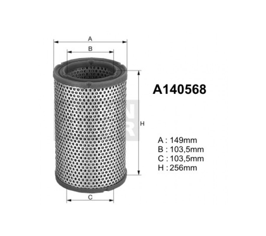 A140568 (AR348/1) Filtr powietrzaDENCKERMANN