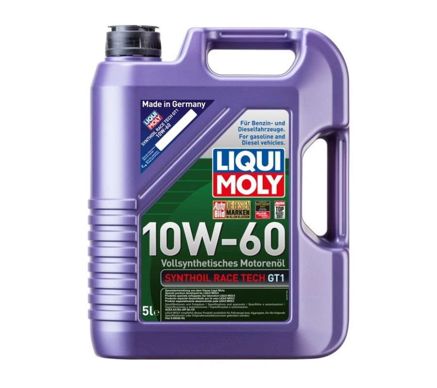 OLEJ LIQUI MOLY 10W60 5L SYNTHOIL RACE TECH GT1 SL/CF
