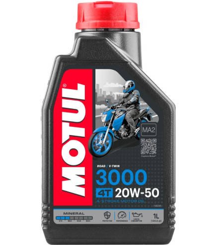 OLEJ MOTUL 20W50 1L 3000 4T MINERALNY / MOTOCYKLE