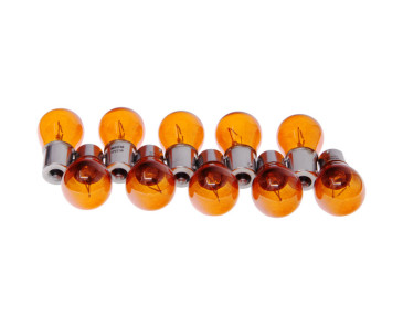 ŻARÓWKA P21W 12V/21W BA15S STOP/KIERUNKOWSKAZ (POMARAŃCZOWA) KPL 10SZT