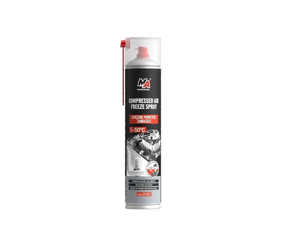SPRĘŻONE POWIETRZE 600ML / Z APLIKATOREM / Z EFEKTEM ZAMRAŻANIA / MA PROFESSIONAL
