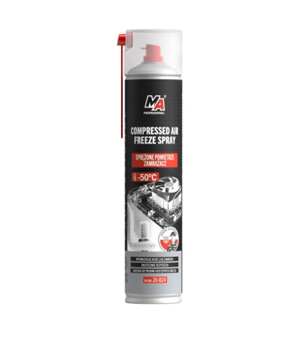 SPRĘŻONE POWIETRZE 600ML / Z APLIKATOREM / Z EFEKTEM ZAMRAŻANIA / MA PROFESSIONAL