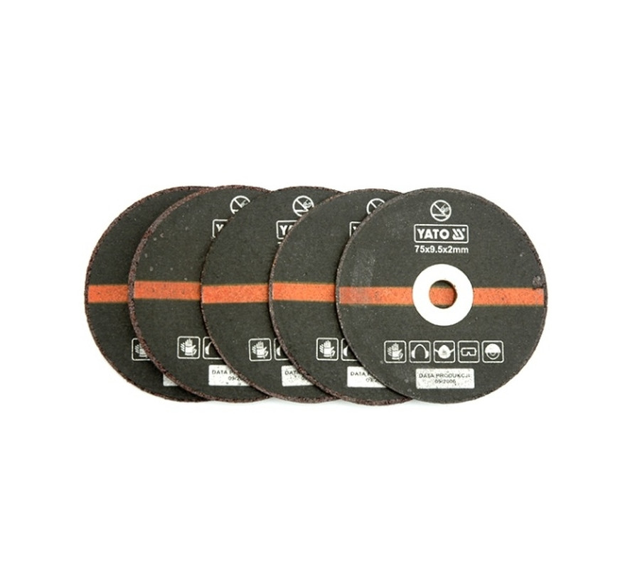 TARCZA DO CIĘCIA METALU 75X2X9,5 MM, KPL. 5 SZT.