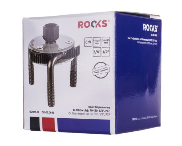 KLUCZ TRÓJRAMIENNY DO FILTRÓW OLEJU 70-130, 3/8 1/2