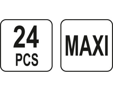 ZESTAW BEZPIECZNIKÓW MAXI, 24 EL.