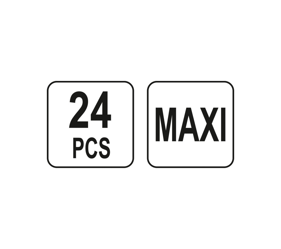 ZESTAW BEZPIECZNIKÓW MAXI, 24 EL.