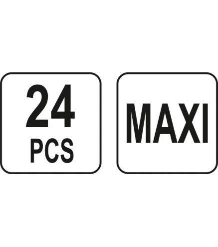 ZESTAW BEZPIECZNIKÓW MAXI, 24 EL.