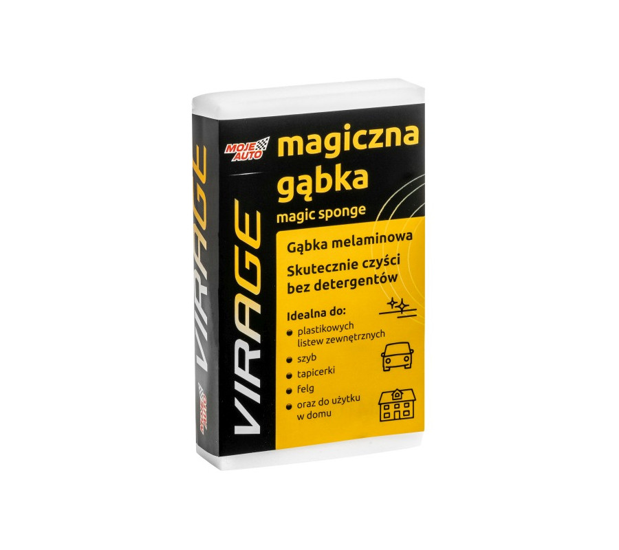 GĄBKA MELAMINOWA DO CZYSZCZENIA TWARDYCH POWIERZCHNI 12CM X 7 X 2 / VIRAGE