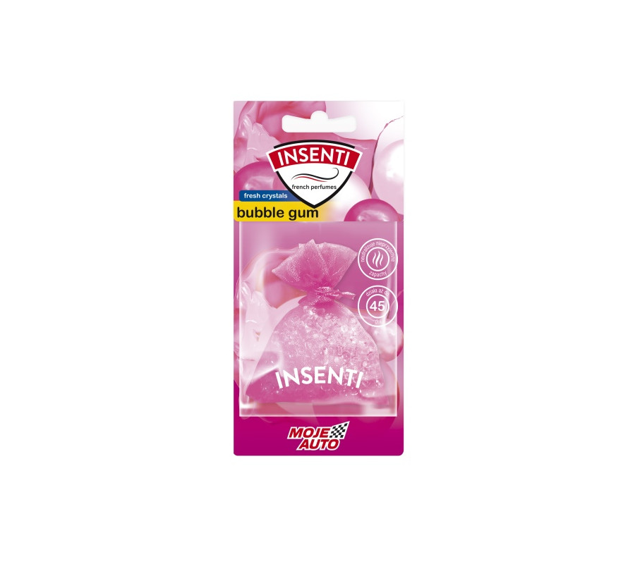 ZAPACH WORECZEK ZAPACHOWY 20G INSENTI BUBBLE GUM / MOJE AUTO