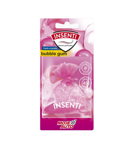 ZAPACH WORECZEK ZAPACHOWY 20G INSENTI BUBBLE GUM / MOJE AUTO