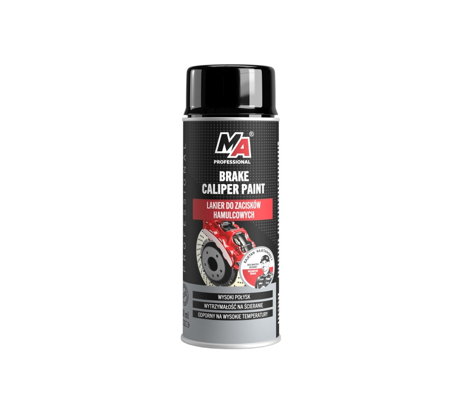 LAKIER DO ZACISKÓW HAM. CZARNY 400ML / BRAKE CALIPER SPRAY BLACK / MOJE AUTO PROFESSIONAL