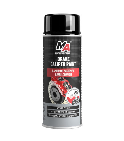 LAKIER DO ZACISKÓW HAM. CZARNY 400ML / BRAKE CALIPER SPRAY BLACK / MOJE AUTO PROFESSIONAL