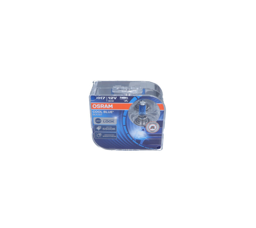 ŻARÓWKA COOL BLUE BOOST H7 12V, 80W, PX26D, 5000K (BRAK ECE) 2SZT.