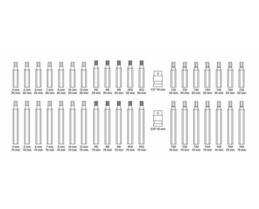 ZESTAW BITÓW TORX, HEX, SPLINE 40 CZĘŚCI