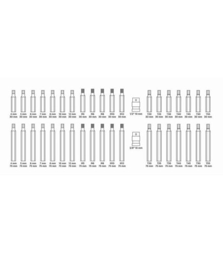 ZESTAW BITÓW TORX, HEX, SPLINE 40 CZĘŚCI