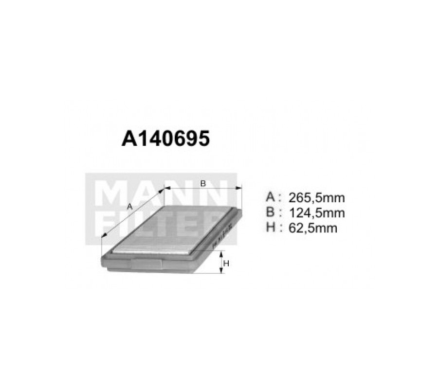 A140695 (AP185) Filtr powietrzaDENCKERMANN