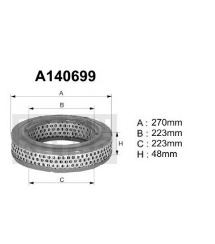 A140699 (AR233) Filtr powietrzaDENCKERMANN