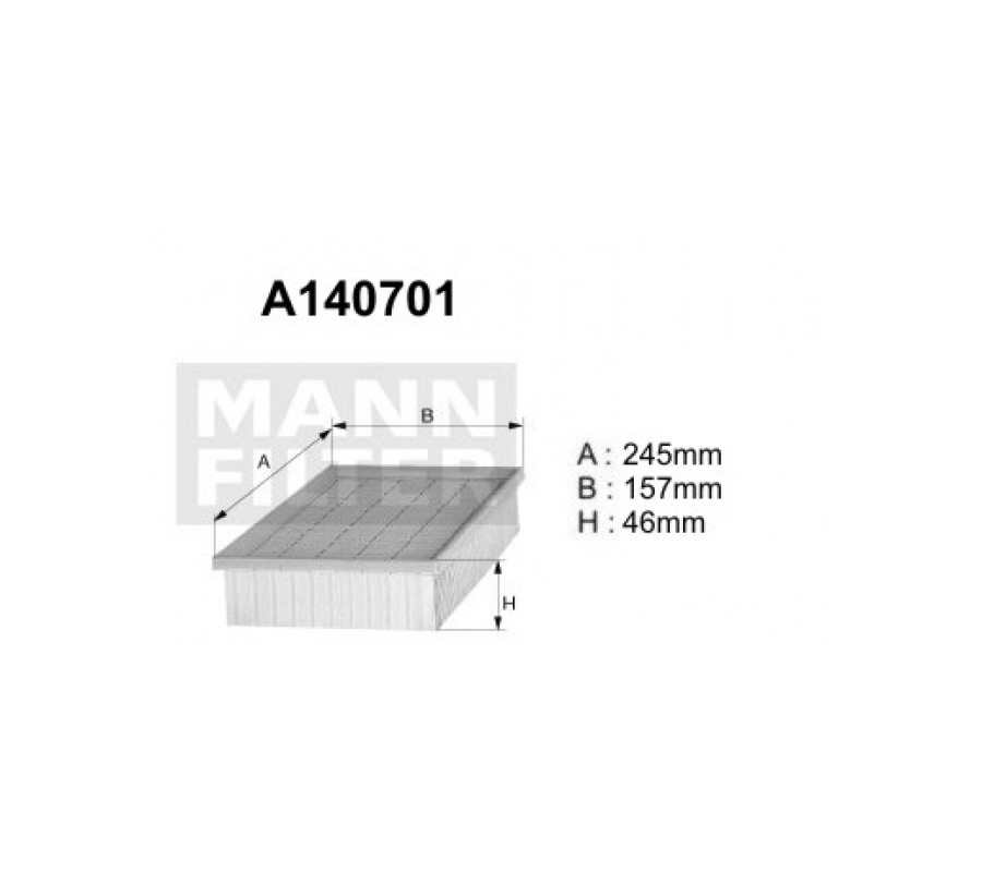 A140701 (AP190) Filtr powietrzaDENCKERMANN