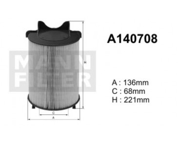 A140708 (AK370) Filtr powietrzaDENCKERMANN
