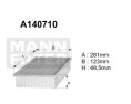 A140710 (AP022/1) Filtr powietrzaDENCKERMANN
