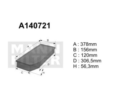 A140721 (AP118/9 ) Filtr powietrzaDENCKERMANN