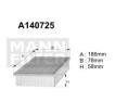 A140725 (AP133/2) Filtr powietrzaDENCKERMANN