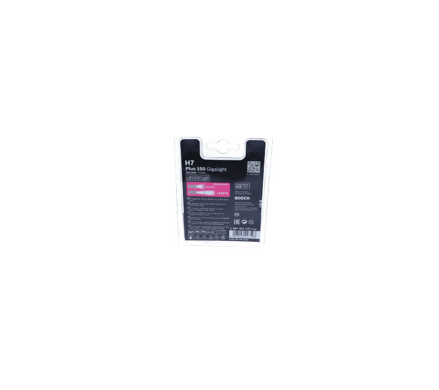 ŻARÓWKA GIGALIGHT +150 H7 12V 55W BLISTRY