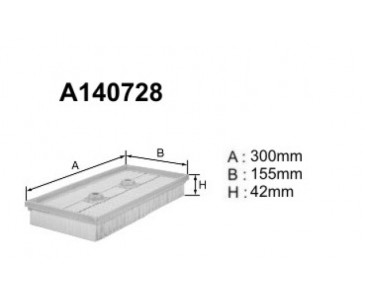 A140728 (AP149/7) Filtr powietrzaDENCKERMANN