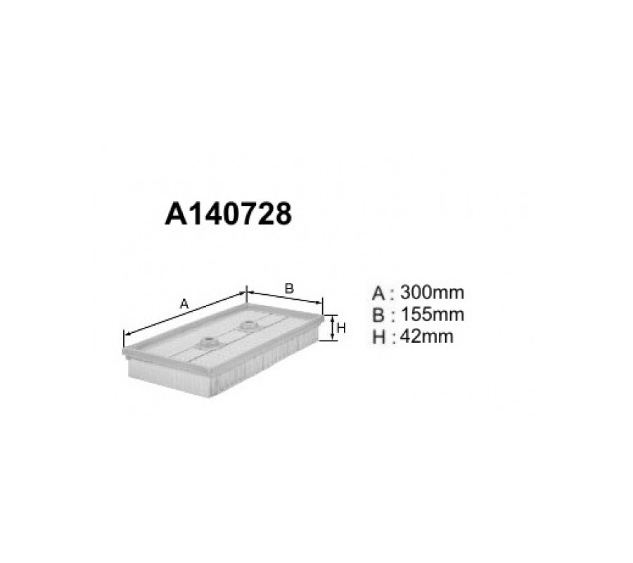 A140728 (AP149/7) Filtr powietrzaDENCKERMANN
