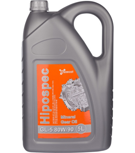 OLEJ SPECOL 80W90 5L GL5 HIPOSPEC / PRZEKŁADNIOWY
