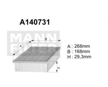 A140731 (AP151/3) Filtr powietrzaDENCKERMANN
