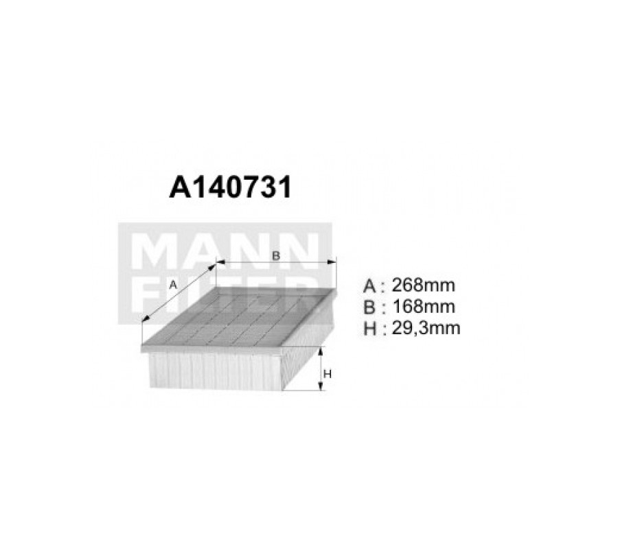 A140731 (AP151/3) Filtr powietrzaDENCKERMANN