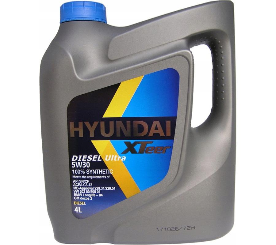 HYUNDAI XTeer 5W30 5W-30 Diesel ULTRA -4L olej OEM