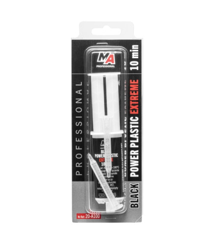 KLEJ POWER PLASTIC EXTREME CZARNY 25ML + MIKSERY / MA PROFESSIONAL