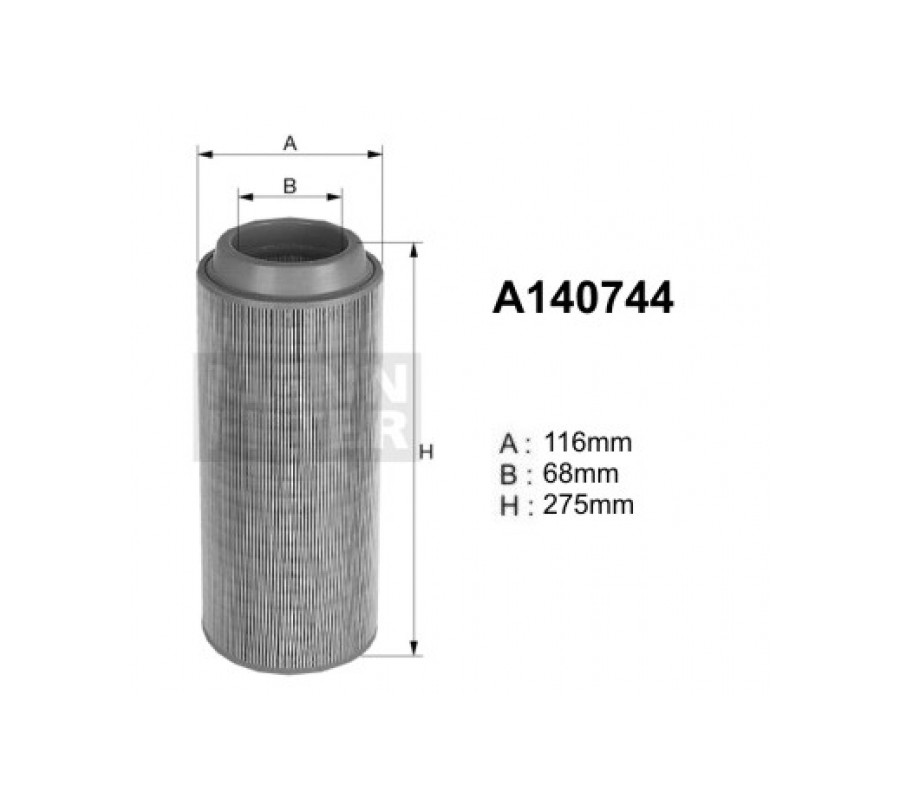 A140744 (AR234/2) Filtr powietrzaDENCKERMANN